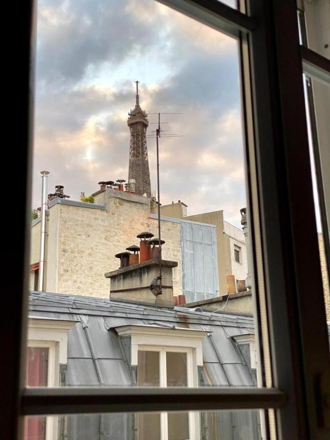 Modern Appartement W/ Tour Eiffel View In The 7Th Paris Exteriör bild
